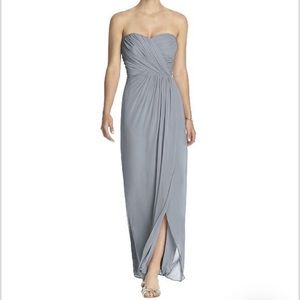 Dessy Collection TALL Platinum Chiffon Dress 2882